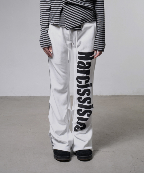 NARCISSISTIC PINTUCK SWEATPANTS (WHITE) F26ZD470