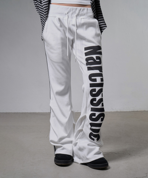 NARCISSISTIC PINTUCK SWEATPANTS (WHITE) F26ZD470