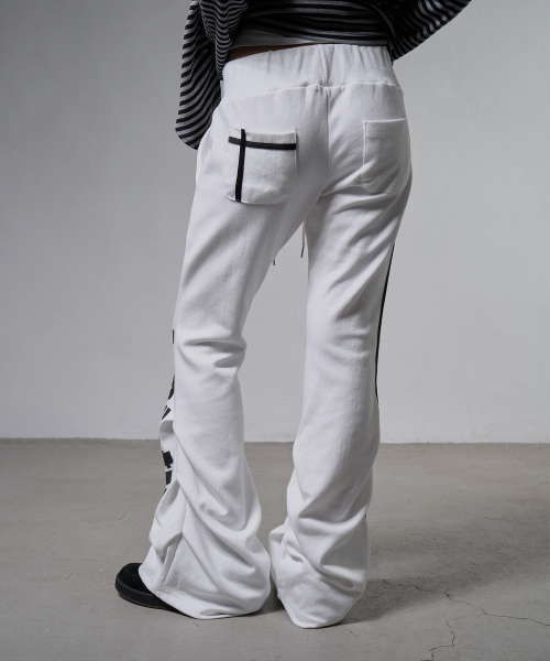 NARCISSISTIC PINTUCK SWEATPANTS (WHITE) F26ZD470