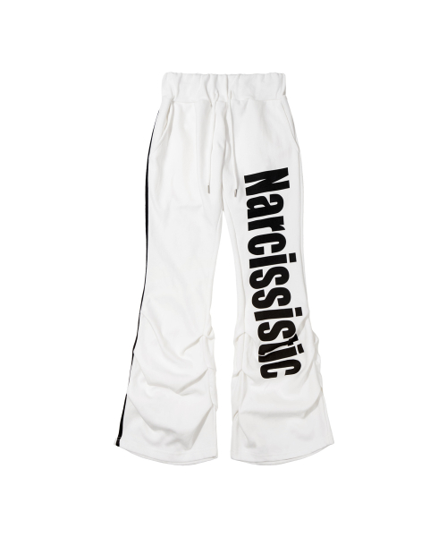 NARCISSISTIC PINTUCK SWEATPANTS (WHITE) F26ZD470