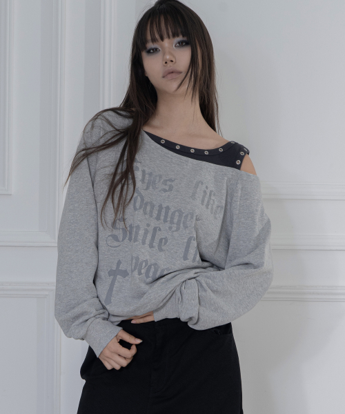 ROSARY NOIRER SWEATSHIRT (MELANGE GRAY) F26ZB016