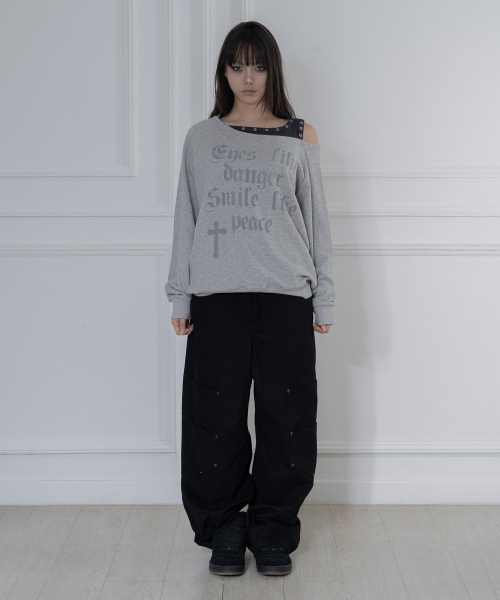 ROSARY NOIRER SWEATSHIRT (MELANGE GRAY) F26ZB016