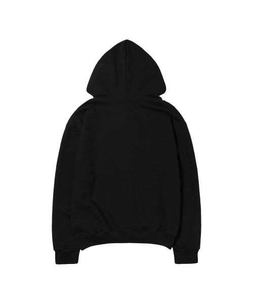 BADDIE HOODED ZIP-UP (BLACK) F26ZA511