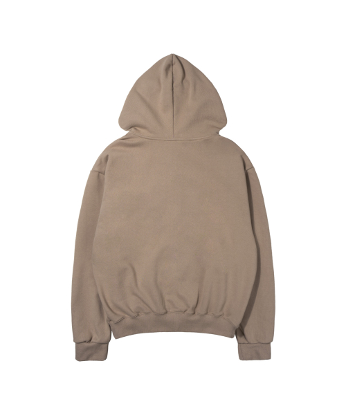 Baddie Hooded Zip-Up (Moka Brown) F26ZA511