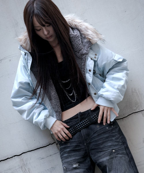 EYELET FUR MA-1 (SKY BLUE) F26ZA003