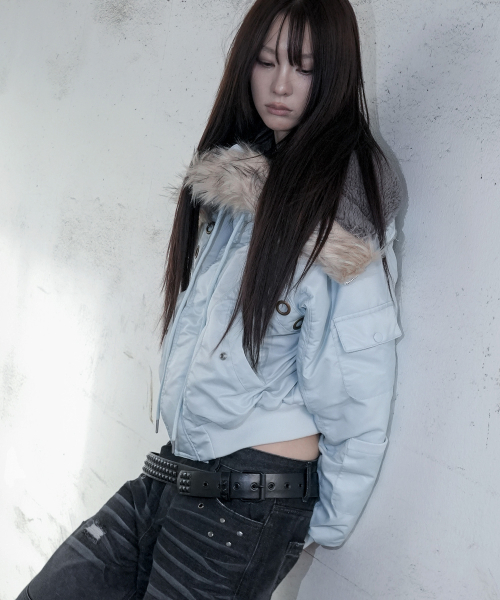 EYELET FUR MA-1 (SKY BLUE) F26ZA003