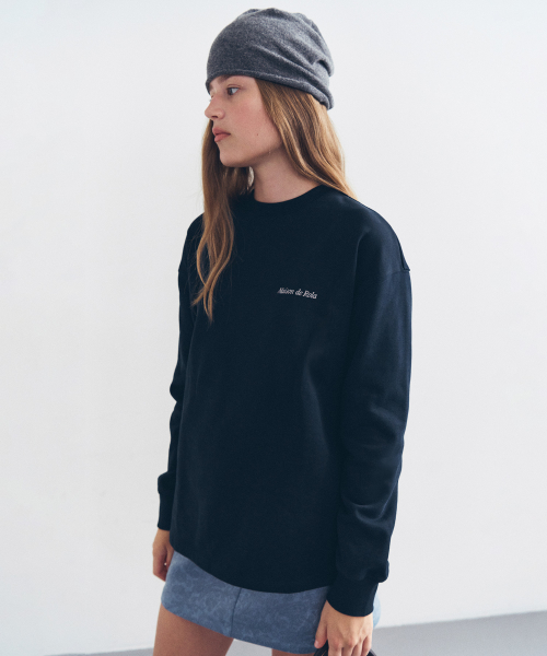 BACK HORSE GRAPHIC SWEATSHIRT D/NAVY