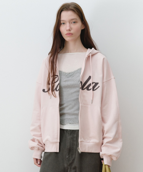 ROLA PATCH HOOD ZIP UP L/PINK