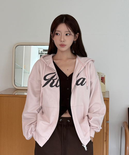 ROLA PATCH HOOD ZIP UP L/PINK