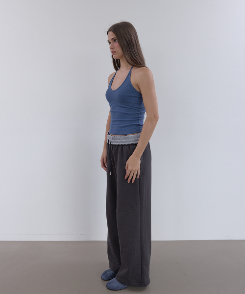 ESSENTIAL FOLD PANTS (CHARCOAL)