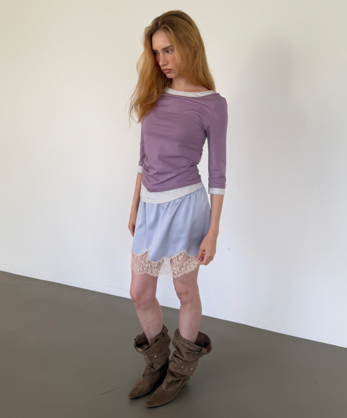 SIDE TUCK T (PURPLE)