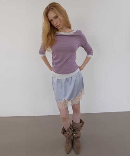 SIDE TUCK T (PURPLE)
