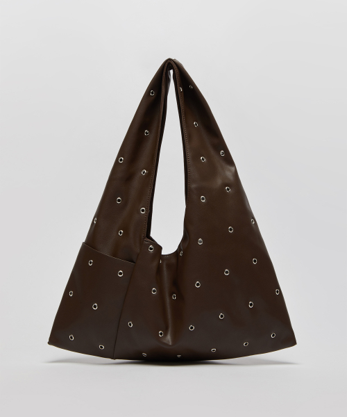 Eyelet shoulder bag(Dark Walnut)_OVBSX26255BRW