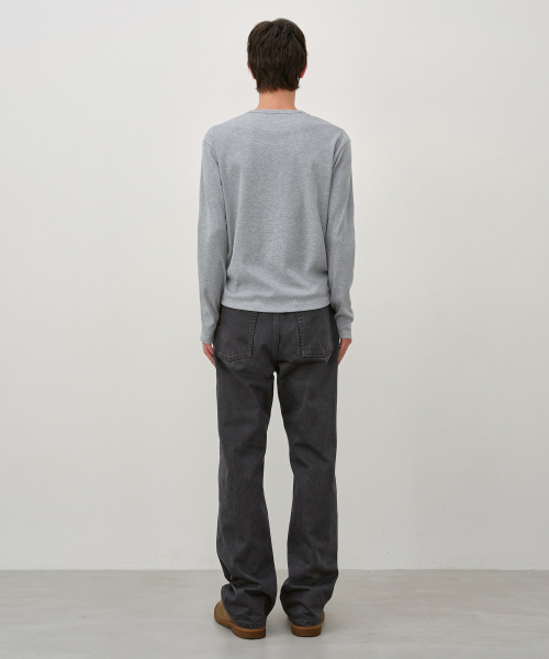 Oil Washed Semi-Wide Pants RUSTY BROWN