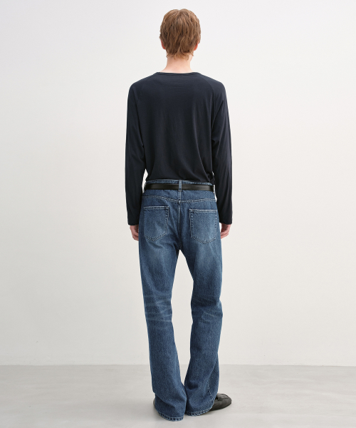 High Twist Cotton Long Sleeve NAVY