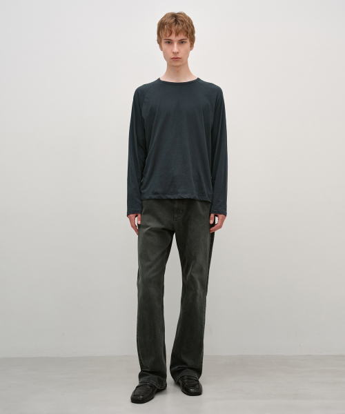 High Twist Cotton Long Sleeve CHARCOAL