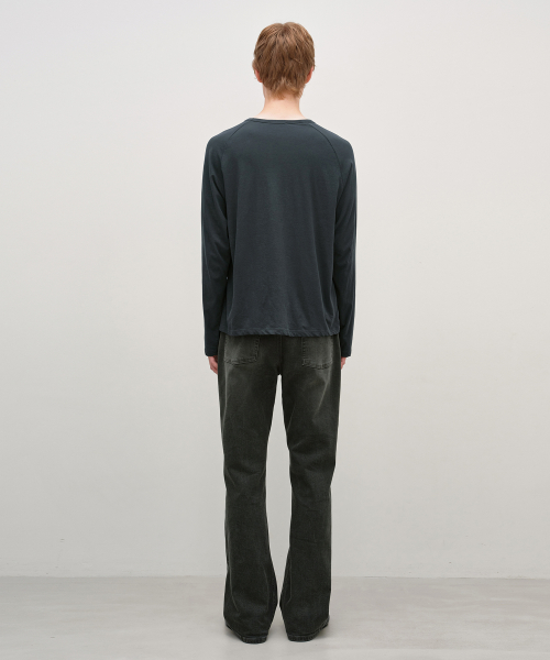 High Twist Cotton Long Sleeve CHARCOAL