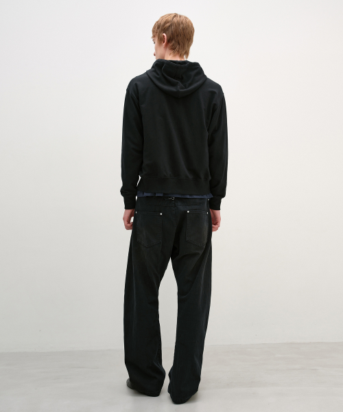 Lightweight Hooded Zip-Up BLACK