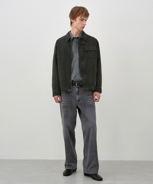 Vintage Washed Deck Jacket v2 KHAKI