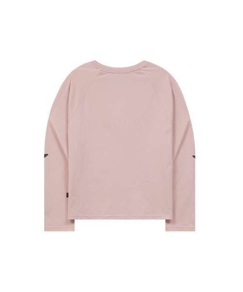Maltese Adventure Raglan Long Sleeve T-shirt PINK