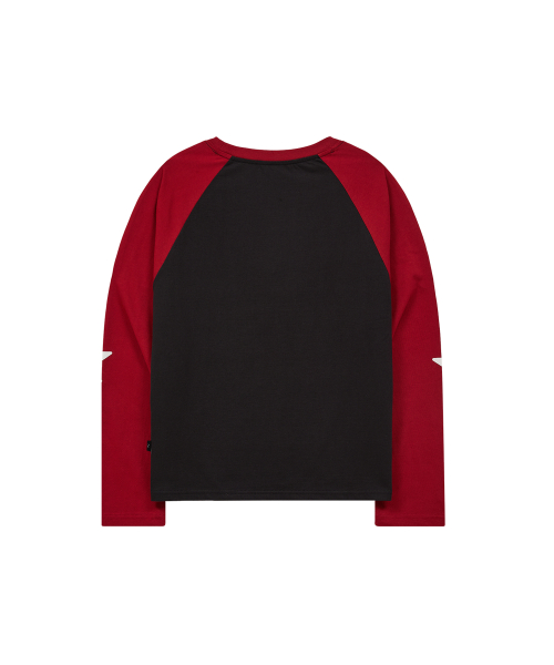 Maltese Adventure Raglan Long Sleeve T-shirt RED