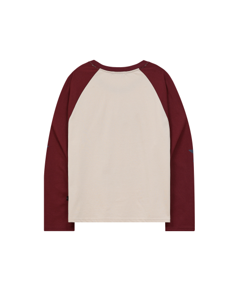Maltese Adventure Raglan Long Sleeve T-shirt BURGUNDY