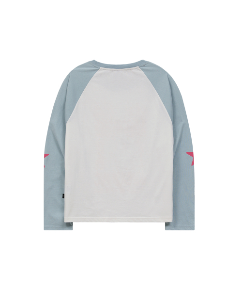Maltese Adventure Raglan Long Sleeve T-shirt SKYBLUE