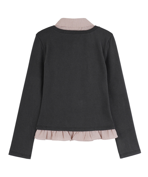 Layered Long-Sleeve Shirts_Charcoal