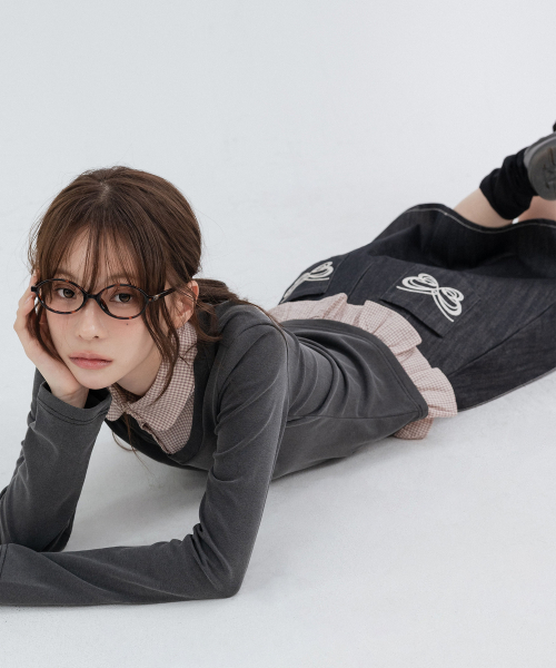 Layered Long-Sleeve Shirts_Charcoal