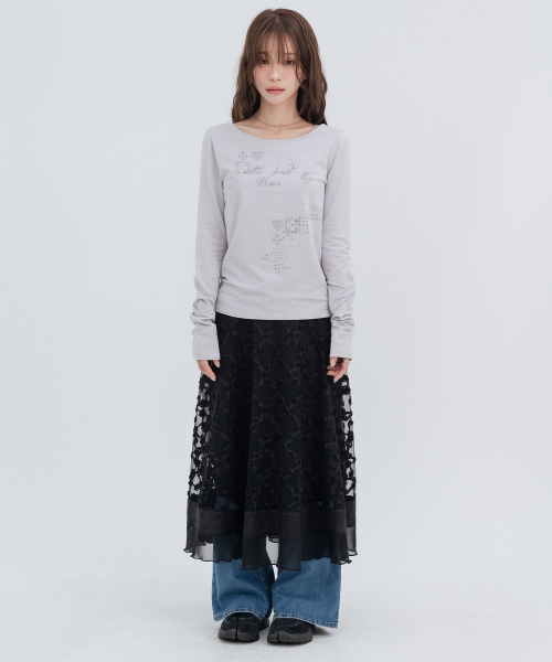 Muse Graphic Long Sleeve_Indie Pink
