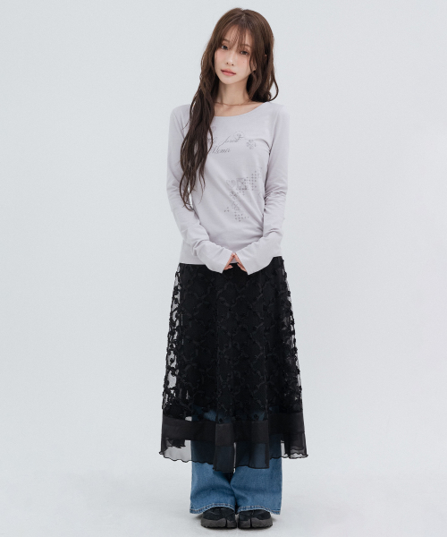 Muse Graphic Long Sleeve_Indie Pink