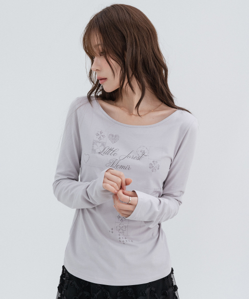 Muse Graphic Long Sleeve_Indie Pink
