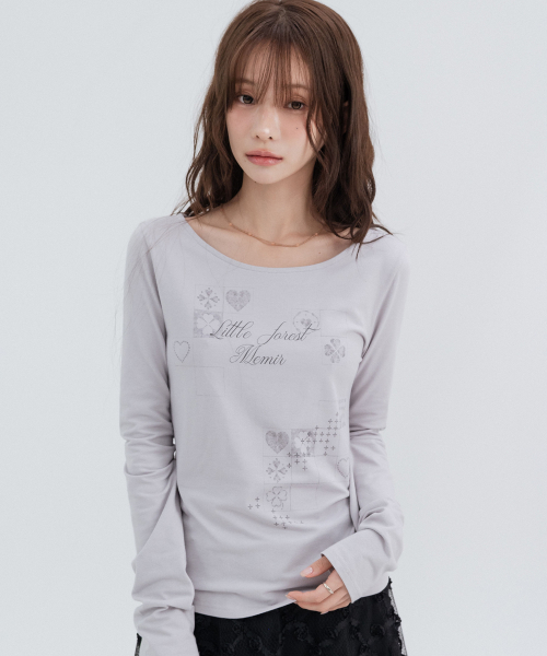 Muse Graphic Long Sleeve_Indie Pink
