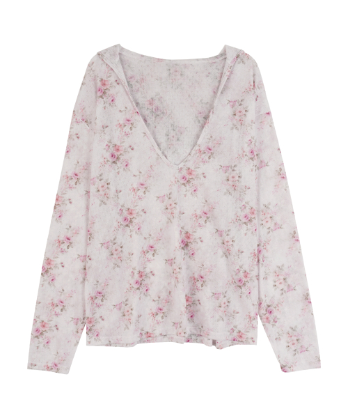 Flower Hooded Long Sleeve_Pink