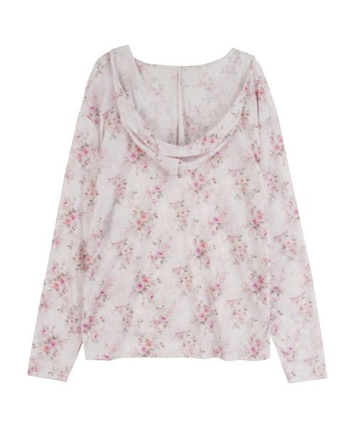 Flower Hooded Long Sleeve_Pink