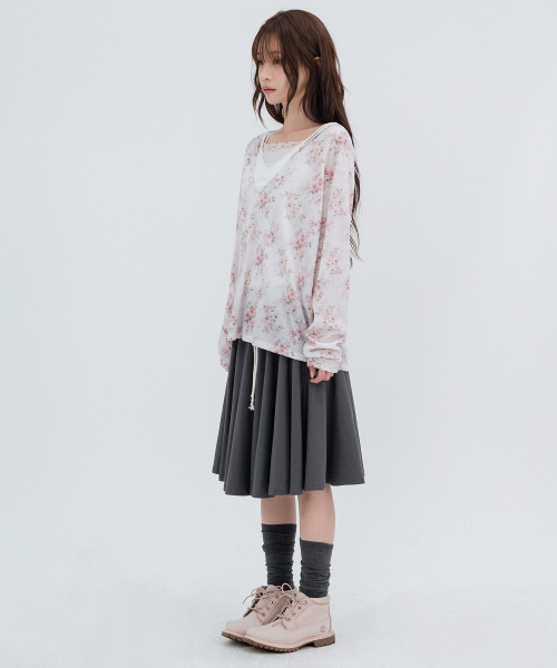 Flower Hooded Long Sleeve_Pink