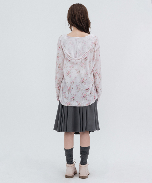 Flower Hooded Long Sleeve_Pink