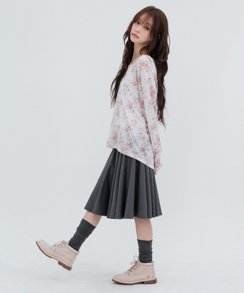 Flower Hooded Long Sleeve_Pink