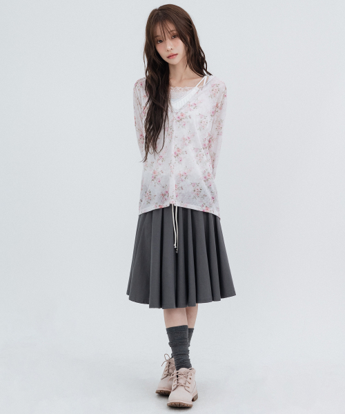 Flower Hooded Long Sleeve_Pink