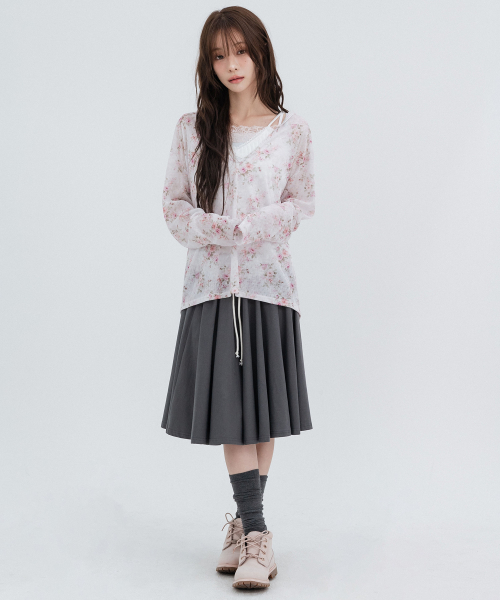 Flower Hooded Long Sleeve_Pink