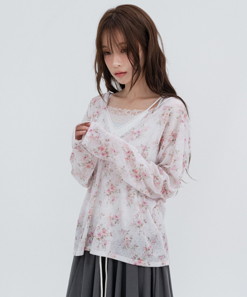 Flower Hooded Long Sleeve_Pink