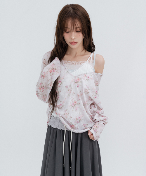 Flower Hooded Long Sleeve_Pink