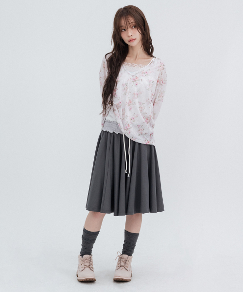 Flower Hooded Long Sleeve_Pink