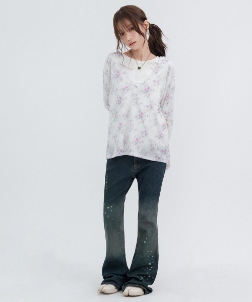 Flower Hood Long Sleeve_Mint