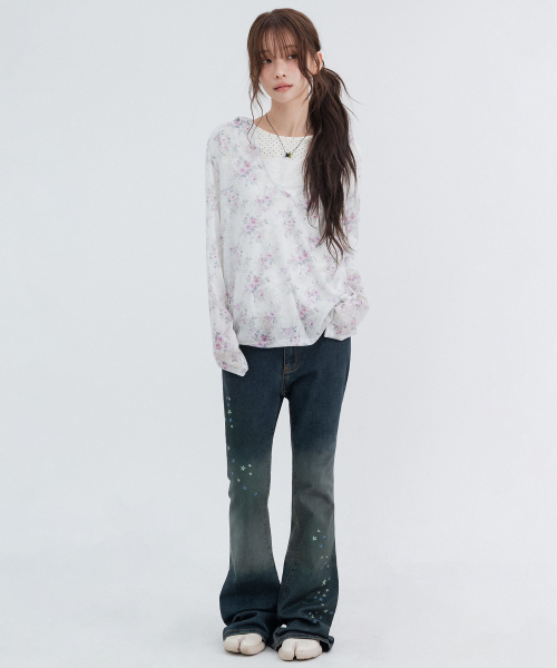 Flower Hood Long Sleeve_Mint