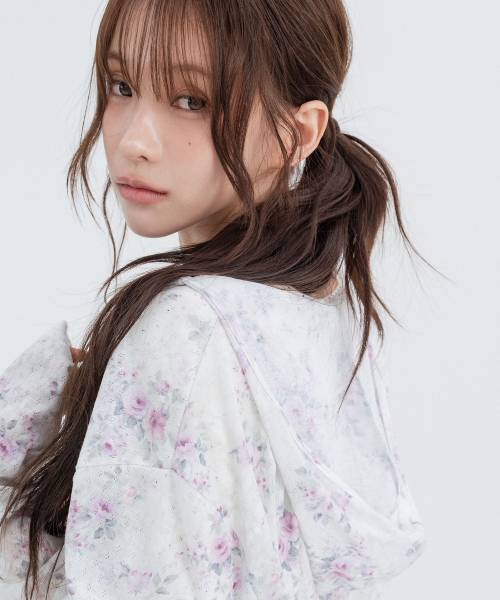 Flower Hood Long Sleeve_Mint