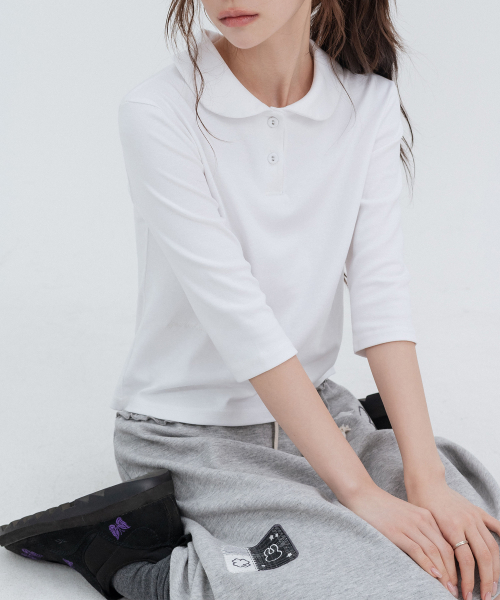 HSD Applique Sweat Skirts_Melange Gray