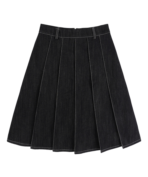 Denim Butterfly Skirts_Navy