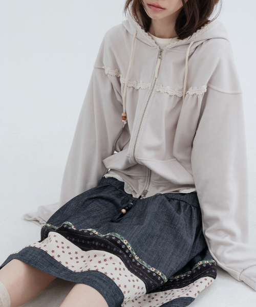 Vintage Pocket Midi Skirt_Navy