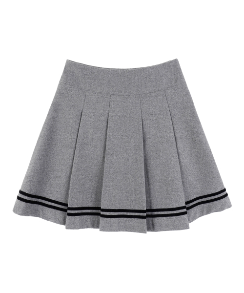 Velvet Midi Pleats_Gray